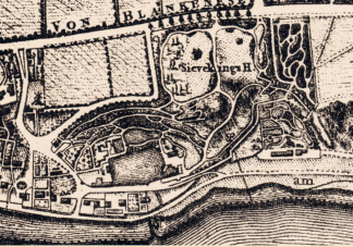 Kartenausschnitt des Sievekingschen Anwesens, 1802